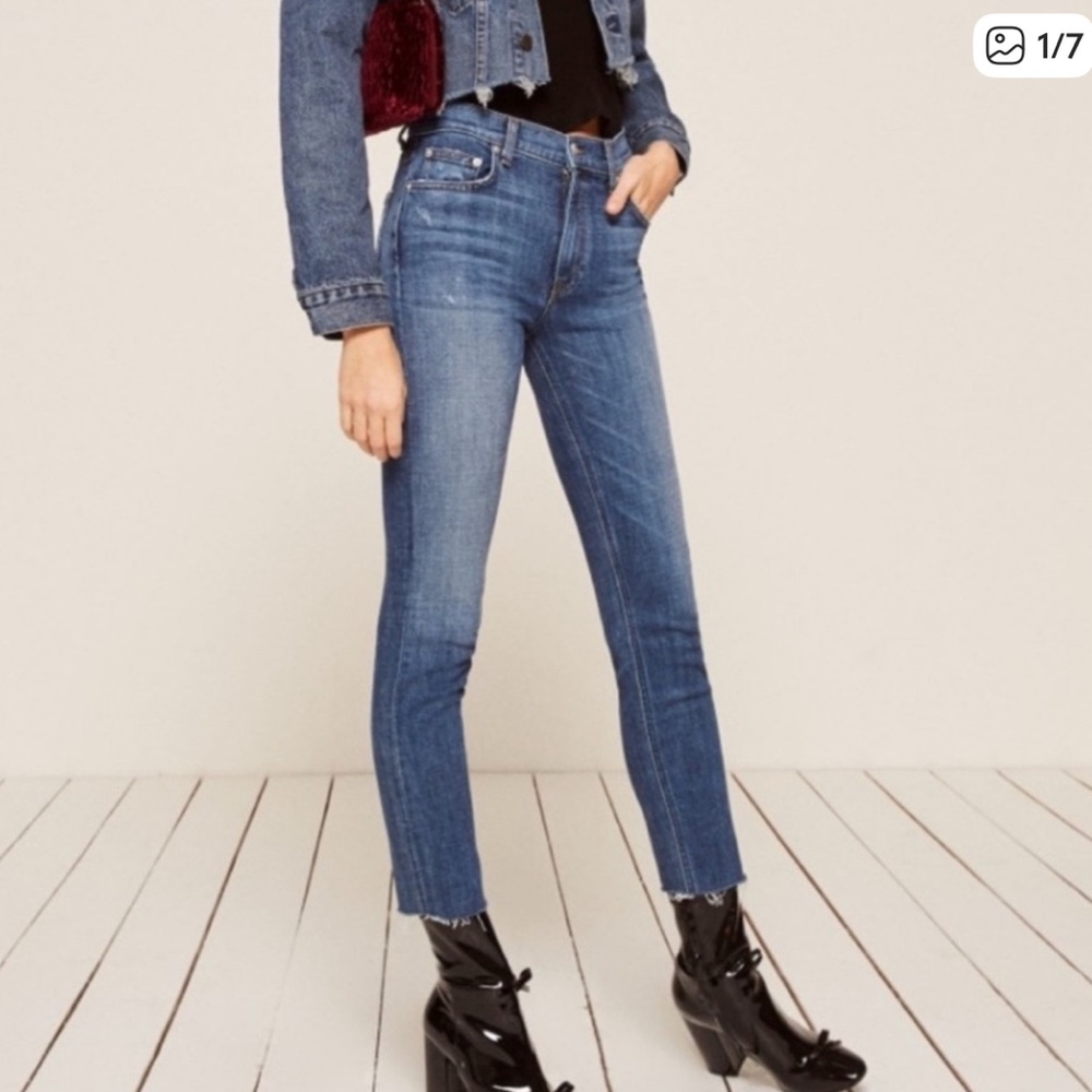 Women’s Reformation stretch crop cigarette style